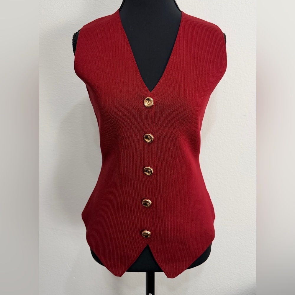 Women's Burgundy Sleeveless Top New without tag - Picture 7 of 9